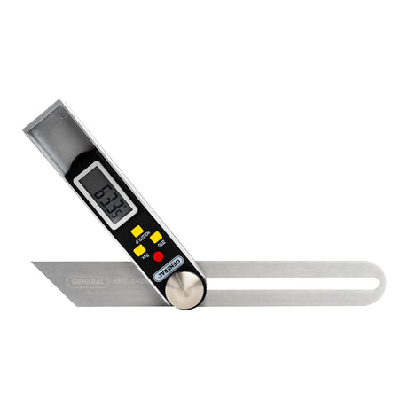 General Tools T-Bevel Gauge & Protractor #828 - Digital Angle Finder with Full LCD Display & 8" Stainless Steel Blade - WoodArtSupply