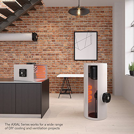 AC Infinity AXIAL S1238D, Dual 120mm Muffin Fan with Speed Controller, UL-Certified for Doorway, Room to Room, Wood Stove, Fireplace, Circulation AC Infinity