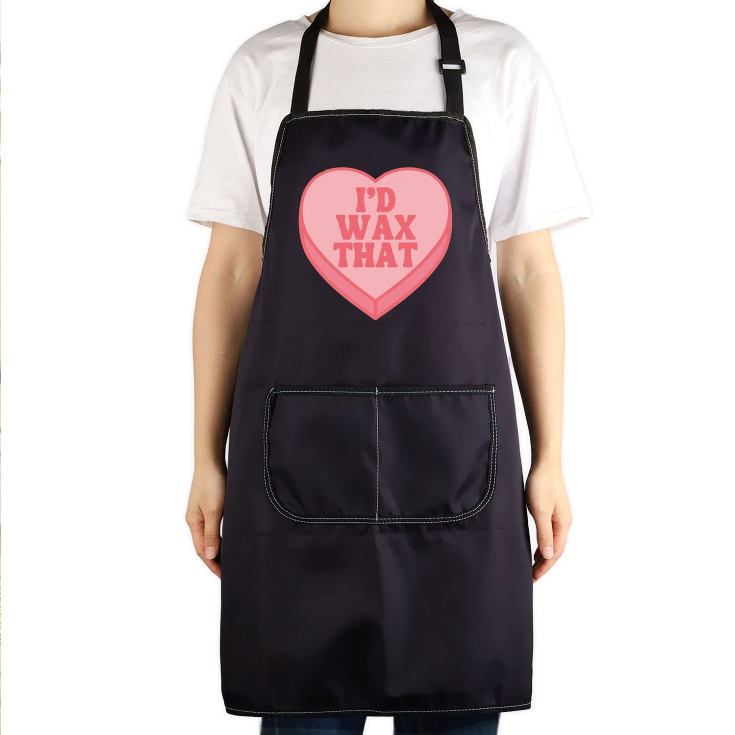 CENWA Esthetician Apron Nail Technician Apron Wax That Wax Boss Cosmetology Salon Apron Skin Care Specialist Beauty Gift (I’d Wax That apron) CENWA