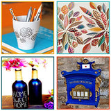 Dyvicl Metallic Markers Paint Markers, Broad Tip Paint Pens for Rocks, Halloween Pumpkin, Wood, Fabric, Glass, Ceramics, Metal, Plastic, Black Paper, Dyvicl