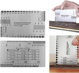 TUOREN Luthiers Tool Kit Guitar Neck Notched Straight Edge String Action Gauge Ruler String Height Gauge Fret Rocker Set Up Tool for Guitar Fretboard TUOREN
