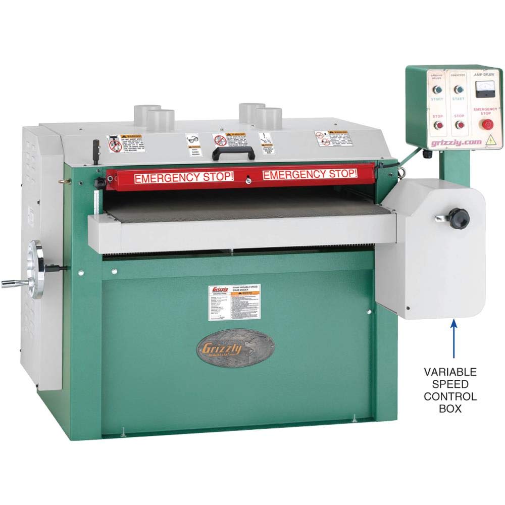 Grizzly Industrial G0449-37" 10 HP Drum Sander - WoodArtSupply