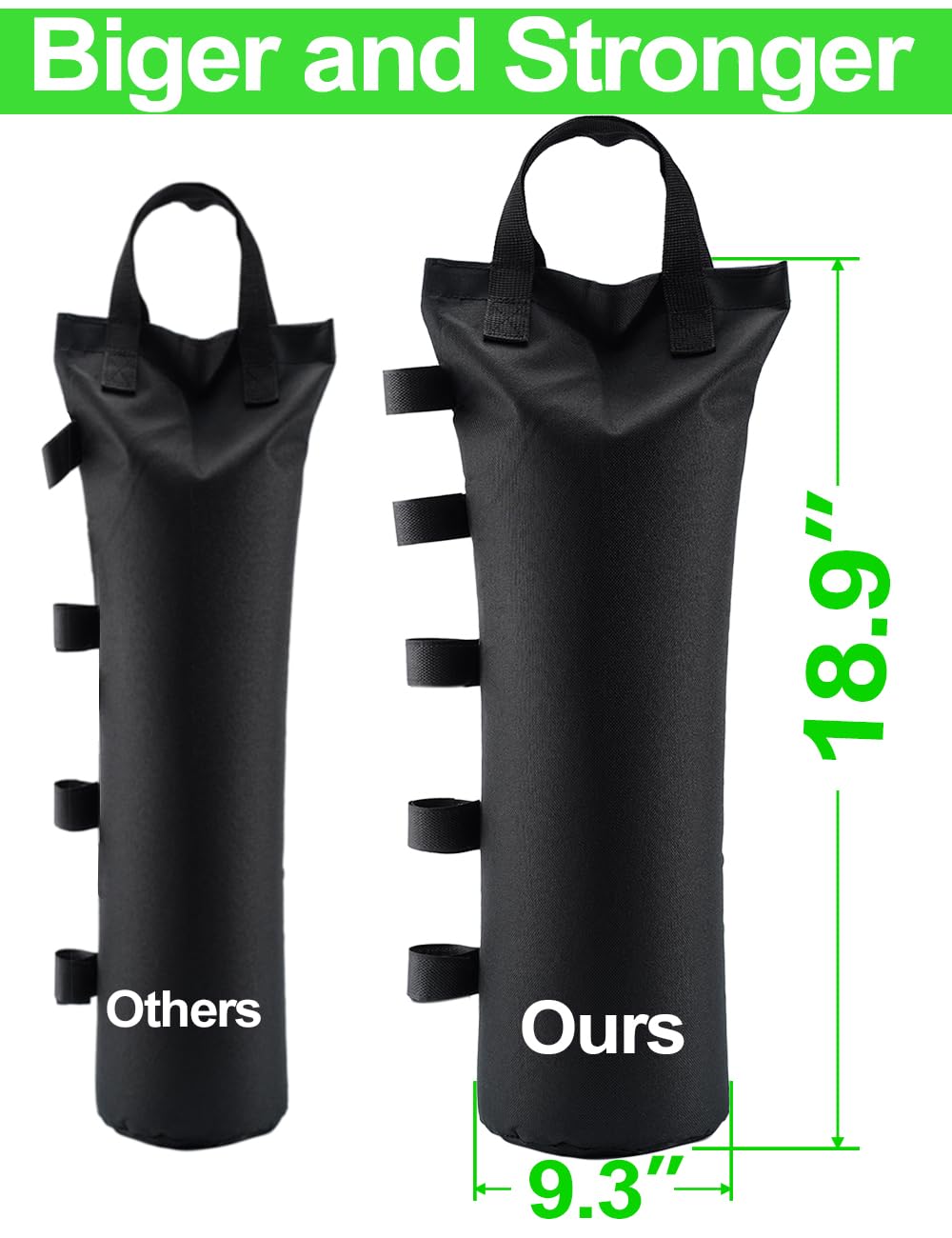 120LBS Extra Large Heavy Duty Canopy Weights Sand Bags for Ez Pop Up Canopy Tent Gazebo Outdoor Instant Sun Shelter Patio Umbrella, Upgraded 5 Giftape