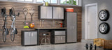Manhattan Comfort Fortress Wood & Metal Garage Work Table in Gray Manhattan Comfort