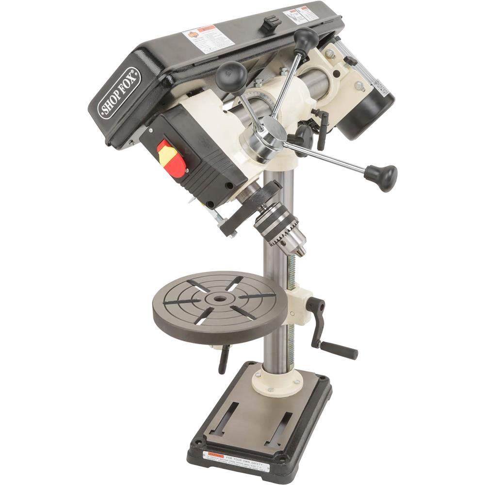 SHOP FOX W1669 1/2-Horsepower Benchtop Radial Drill Press - WoodArtSupply