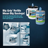 Sellars 55207 Toolbox Shop Towels Dispenser Refill, 12" Length x 10" Width, Blue (6 Rolls of 200 Sheets) Sellars Wipers & Sorbents