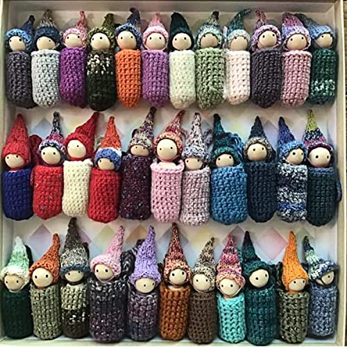 Wooden Peg Dolls Unfinished 2'' Set of 18 pcs - Wooden Peg People