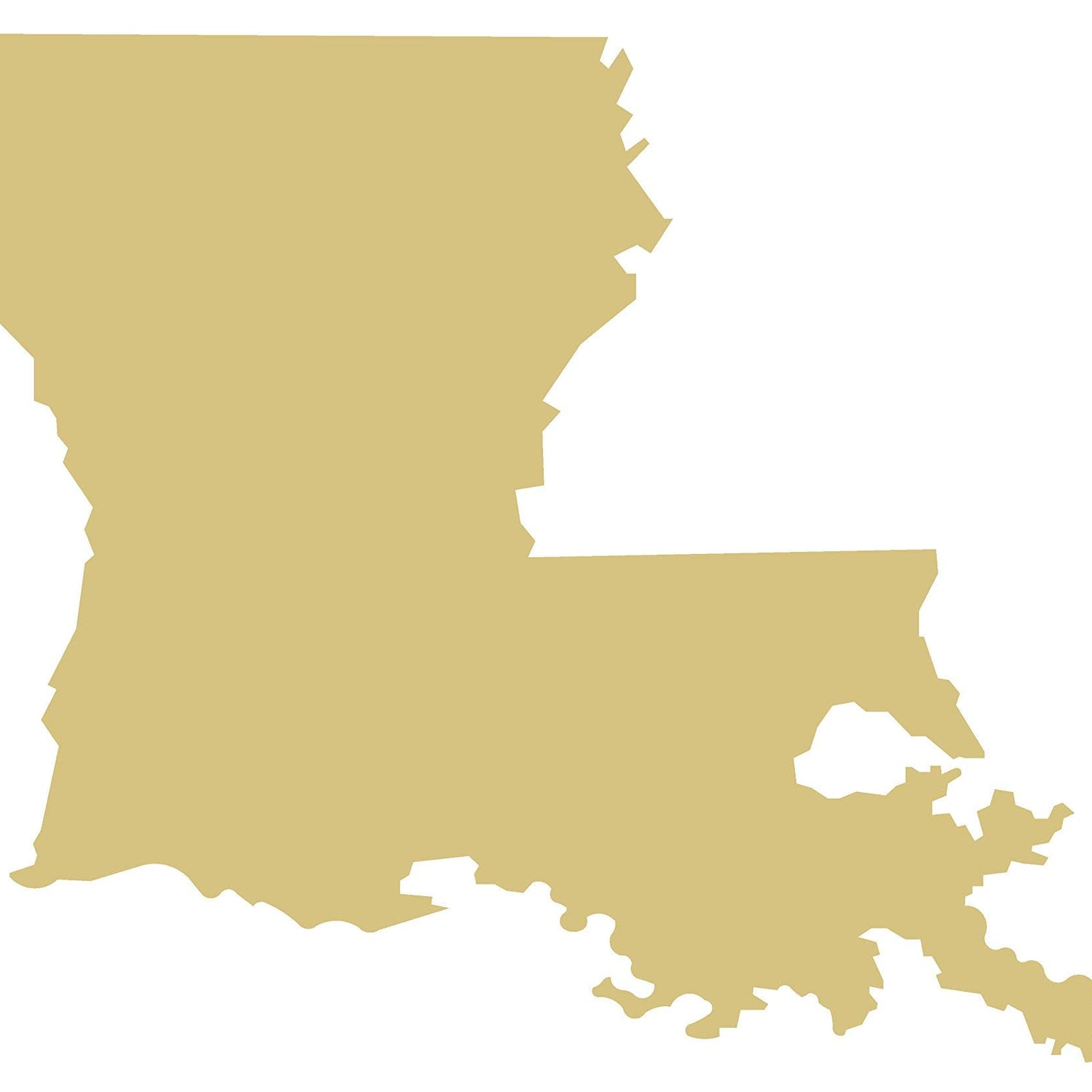 Louisiana State Cutout Unfinished Wood Mardi Gras Fat Tuesday French Quarter Parade MDF Shape Canvas Style 1 (6") Diverse Woodworking