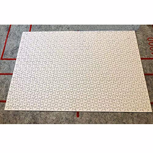 TINYOUTH 1000 Pieces Blank Jigsaw Puzzle to Draw On, 42cmx29.7cm DIY White Puzzles, 2mm Mini Jigsaw Puzzle Family Puzzle Game Stress Reliever - WoodArtSupply