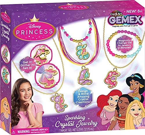 Disney Princess Gemex Sparkling Crystal Jewelry Making Kit - WoodArtSupply