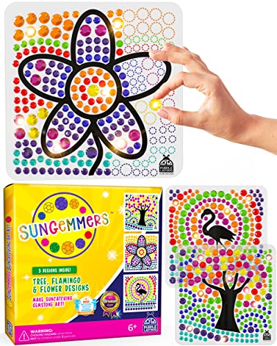 SUNGEMMERS Diamond Window Art Craft Kits for Kids 8-12 - Fun for Girls Ages 8-12, Spring Crafts for Kids Ages 8-12 - Great 6 7 8 9 10 Year Old Girl