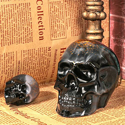 Skull Resin Mold Silicone,3-Pack (Large+Medium+Small) Silicone Skull Candle Molds Kit for Epoxy Resin,Candle,Ice Cube,Wax Melt,3D Resin Skull Molds - WoodArtSupply