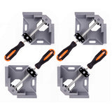 WYQYQ 4pcs Corner Clamp - Right Angle Clamp 90 Degree Wood Clamps For Woodworking, With Adjustable Swing Jaw Aluminum Alloy Frame Clamps, For WYQYQ