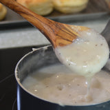 The Live Edge - Handmade Olive Wood Spoon 12" Long handle | Large Wooden Spoon for Cooking, Kitchen Utensil | Single Nonstick Wood Serving Spoons for The Live Edge