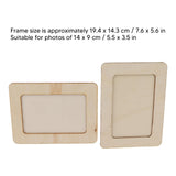 DIY Picture Frame Making Kit, 3 Sets DIY Unfinished Wooden Art Kit Arts Supplies Girls Boys Party Games Favors AUNMAS