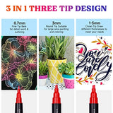 LET'S RESIN 12 Colors Acrylic Paint Markers, 3 Tips Multi-Purpose & High-Capacity Acrylic Paint Pens, Perfect Resin Supplies for Resin Crafts, Rock, LET'S RESIN