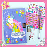 Just My Style Light Up Diary, Personalized Journal With Lock and Key, Great Gift For Girls & Tweens, Perfect for Summer Camp or Sleep-Away Camp, Gel Just My Style