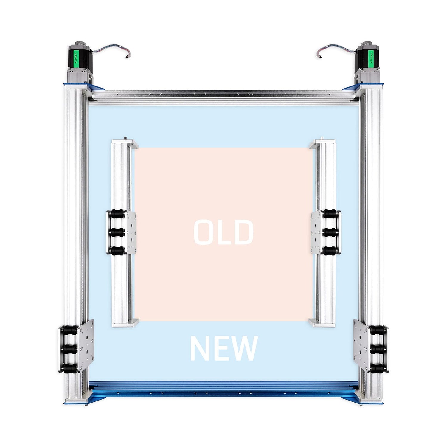 Genmitsu 24” x 24” (600 x 600mm) XY-Axis Extension Upgraded Accessories Kit for CNC Router Machine PROVerXL 4030 V1 Genmitsu