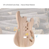 Btuty ST01-TM Unfinished Handcrafted Guitar Body Candlenut Wood Electric Guitar Body Guitar Barrel Replacement Parts Btuty