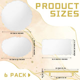 Resin Tray Molds and Gold Handles Set Silicone Tray Mold Irregular Casting Agate Epoxy Molds for DIY Crafts Making Faux Agate Tray Serving Board Home Hoolerry