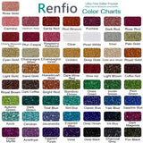 Renfio Ultra Fine Glitter Powder Metallic Resin Glitter 1.75 Oz (50g) PET Flakes Crafts Sequins 1/128" 0.008" 0.2mm Epoxy Chips Flakes for Tumblers Renfio