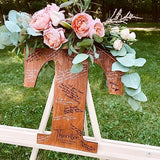 12 inch Large Blank Wooden Letters Unfinished Wooden Letters Wooden Board Sign for DIY Craft Projects for Walls Decor, Party, Birthday,Wedding Lnhiya