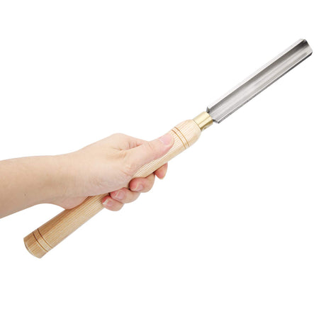 Woodworking Lathe Chisel, 25mm High Speed Steel Lathe Chisel Spindle Roughing Gouge Hand Held Wood Turning Tools for Woodturning Hapivida