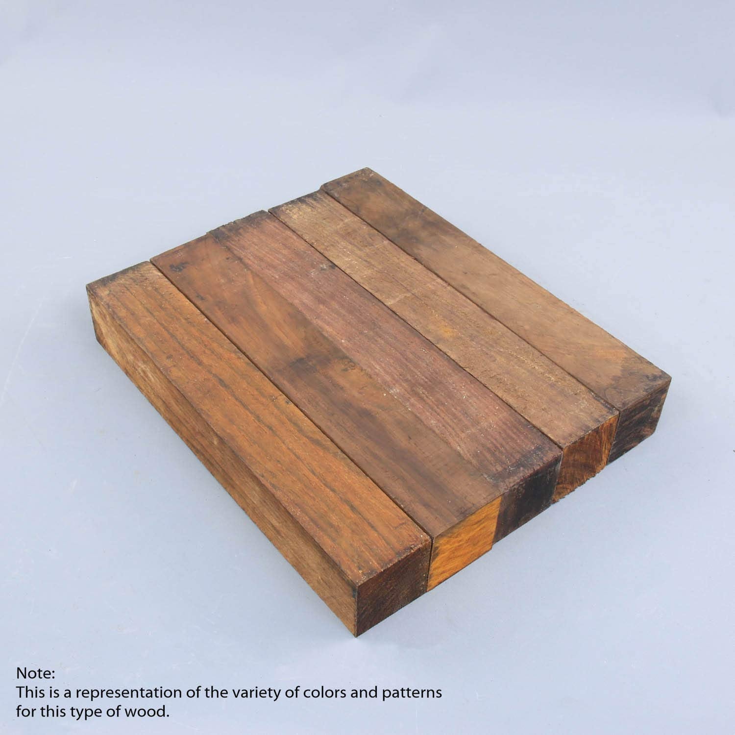 Legacy Woodturning, Cocobolo Wood Turning Blank, 2" x 2" x 12", 5 Pack Legacy Woodturning