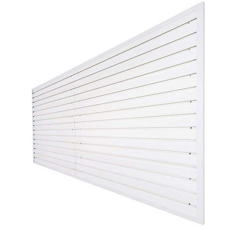 Slatwall Panels 4x8 ft Garage Wall Storage System, PVC Slat Wall Paneling Garage Organizers and Storage Utility Rack Heavy Duty, Garage Slatwall for FRAYSCENT