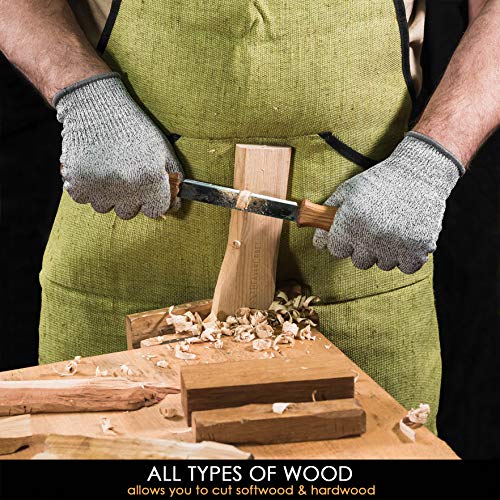 BeaverCraft Draw Knife DK1-4,3" Straight Shave Wood Carving Tools Woodworking Hand Tool Wood Carving Draw Knife BeaverCraft