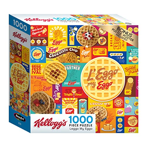 Kellogg's 1000 PC Jigsaw Puzzles - Leggo My Eggo Cra-Z-Art