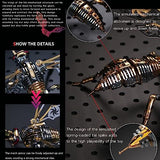 3D Metal Puzzles for Adults: The Northern Giant Hornet Metal Model Kits, 3D Metal Puzzle Mechanical Wasp Building Blocks, Difficult DIY for Assembly, OreilleStar