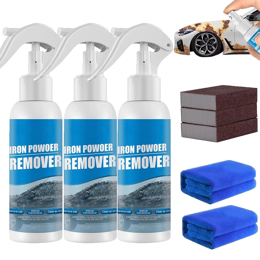 Alkyne Multi Purpose Rust Remover Spray, Ouhoe Iron Powder Remover, Ouhoe Rust Removal Spray, Rustout Instant Remover Spray for Rust from Tools, Alkyne