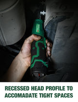 KIMO Cordless Electric Ratchet Wrench Set, 40 Ft-lbs, 400 RPM, 3/8" 12V Cordless Ratchet Kit w/ 60-Min Fast Charge, Variable Speed Trigger, 2-Pack K I M O.