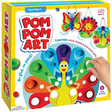 Pom Pom Arts & Crafts Kit for Toddlers - Easy Toddler Art Activity Craft for Little Boys & Girls Ages 3, 4, 5, 6 Years Old Kids Sensory Activities - Dan&Darci