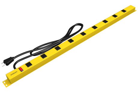 Stanley 31615 NCC31615 ShopMAX Pro 9-Outlet Surge-Protector Power Bar, 6-Foot Cord, Yellow Stanley