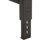 Global Industrial Adjustable Height Workbench C-Channel Leg, 60" W x 30" D, 1-1/2" Shop Top Square Edge, Black Global Industrial