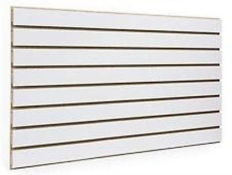 White Slatwall Panels 24"H x 48"L (Set of 2 Panels) Only Garment Racks