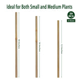 Plant Stakes,18 Inches Natural Garden Bamboo Sticks,BOVITRO 20Pcs Plant Support Stakes for Tomatoes,Beans,Vegetable and Potted Plants BOVITRO