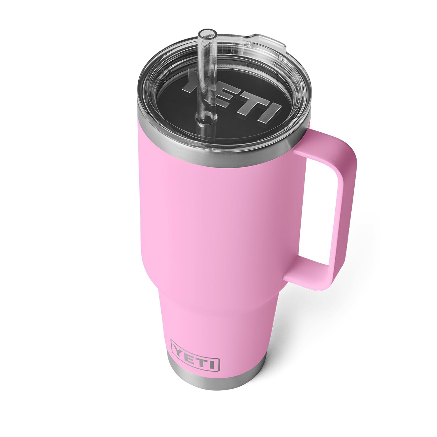 YETI Rambler 42 oz Straw Mug, Vacuum Insulated, Stainless Steel, Power Pink YETI