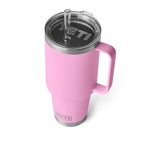 YETI Rambler 42 oz Straw Mug, Vacuum Insulated, Stainless Steel, Power Pink YETI