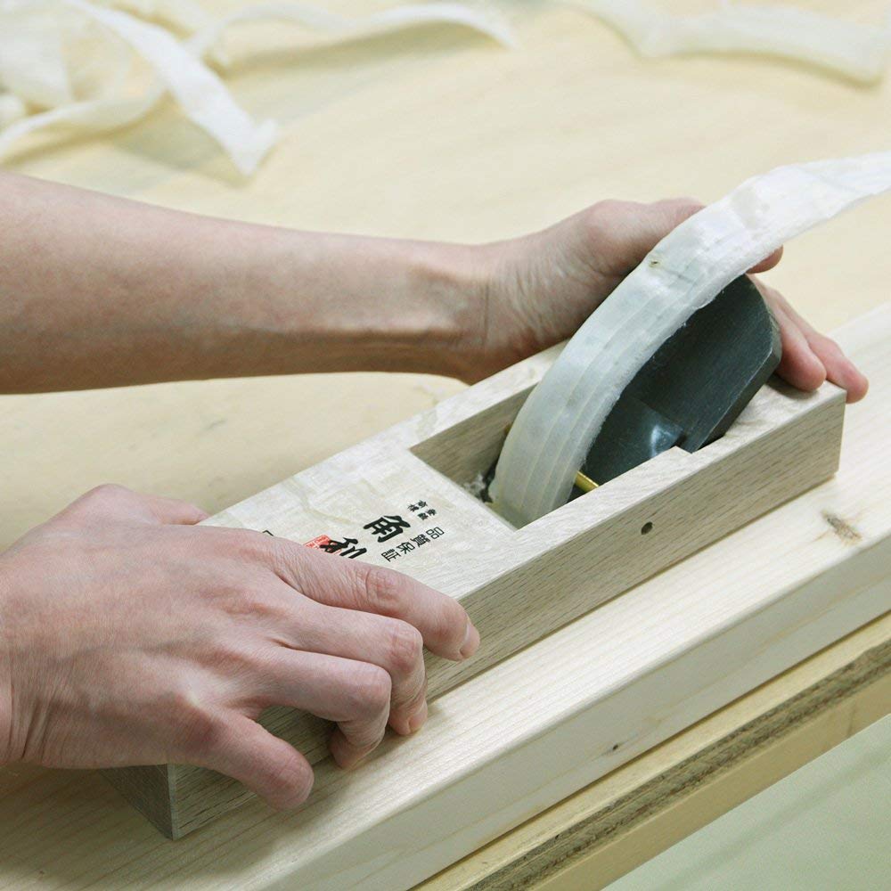 KAKURI Japanese Block Plane Large 60mm for Woodworking, KANNA Japanese Smoothing Plane Manual Hand Planer for Finishing Wood, 10.2 x 3.0 x 2.8 KAKURI