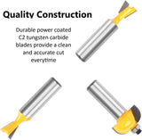 35 Piece Carbide Router Bits Set, 1/2" Shank, Multiple Route Bits, Aluminum Case EDMBG