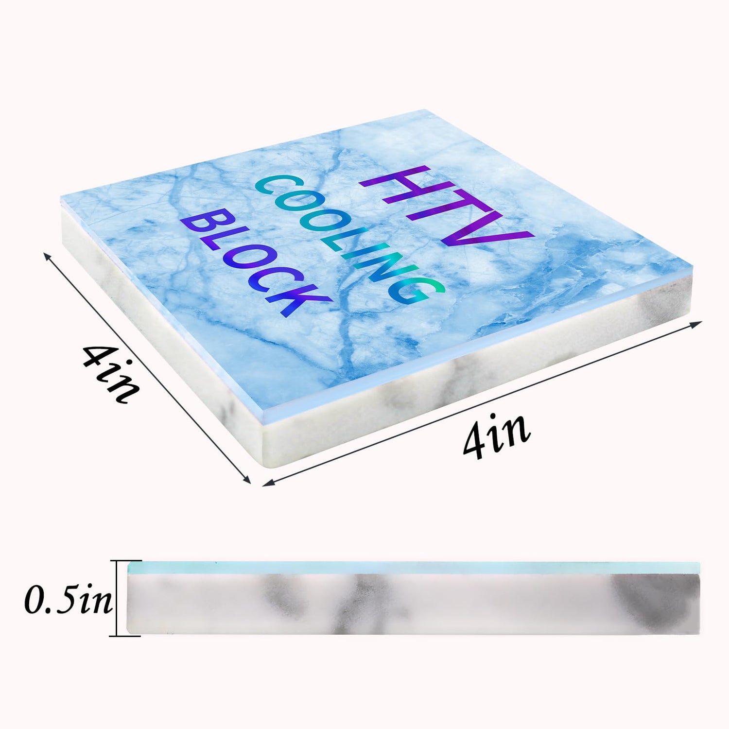 HTV Cooling Block – Fast Cooling Vinyl Craft Tool for Sublimation HTV, DTF Film and Heat Transfer Vinyl Accessories Dorhui