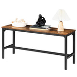 HOOBRO Dining Benches, Pair of 2 Kitchen Benches, Industrial Table Benches, Wooden Indoor Benches, Durable and Stable, for Dining Room, Kitchen, HOOBRO