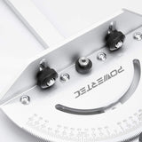 POWERTEC 71143 Deluxe Miter Gauge for Table Saw | Miter Guide with 120 Angle Stops POWERTEC