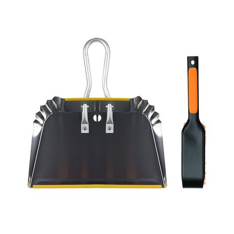 PHYEX 1-Pack 17" Heavy Duty Metal Dust Pan with Cleaning Brush Set PHYEX