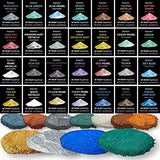 Stone Coat Countertops Blue Glow Metallic Powder (PolyColor) - Glow in the Dark Mica Powder for Epoxy Resin Kits, Casting Resin, Tumblers, Jewelry, Stone Coat Countertops