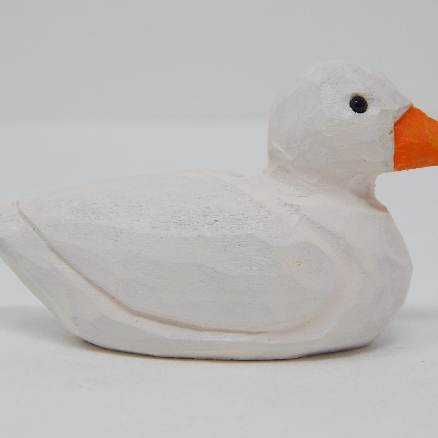 Selsela Pekin Duck Figurine Wood Statue Miniature Handmade Art Decoy Mini Carved Bird Decor Drake Male Small Animals Collectible Selsela