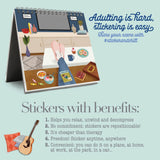 Sticker & Chill — Personal Spaces — Relax and Unwind with Repositionable Stickers — for Teens and Adults Craft Crush